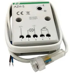 Dämmerungsschalter m.Licht Sensor m.hermetische Sonde Ø10 12V 16A AZH-S F&F 0156