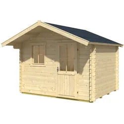 Skan Holz 45 mm Blockbohlenhaus Narvik/Halmstad-300 x 250 cm
