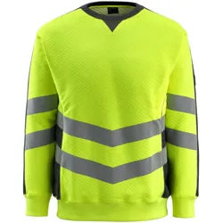 MASCOT Wigton Sweatshirt SAFE SUPREME Hi-vis Gelb / Schwarz 4XL - 50126-932-1709-4XL - Hi-vis Gelb / Schwarz