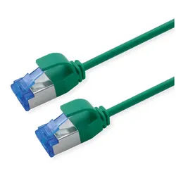 ROLINE Patchkabel Cat.6A (Class EA) S/FTP (PiMF) LAN-Kabel, RJ-45 Männlich (Stecker), RJ-45 Männlich (Stecker) (50.0 cm), LSOH, PoE grün