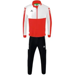 erima Herren Präsentationsanzug Six Wings 1012211+1102242 L - Rot/Weiß - L