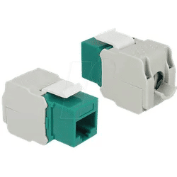 DELOCK 86349 - Keystone Modul RJ45 Buchse > LSA Cat.6 UTP