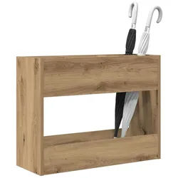 vidaXL Schirmständer 65 x 24 x 50 cm Schirmständer aus Holzwerkstoff 65x24x50 cm für drinne braun