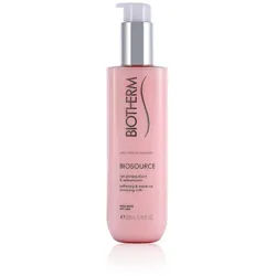 BIOTHERM Make-up-Entferner Biosource weichmachende & abschminkende Milch Make up Entferner 200ml, 1-tlg., Reinigungsmilch Gesichtspflege Pflege Kosmetik Gesichtsmilch Skin weiß