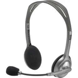 Logitech Logitech H110, Headset Headset silberfarben