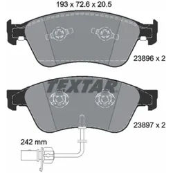 Bremsbelagsatz TEXTAR 2389601, Vorne