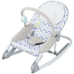 COSTWAY Babywippe, Babyschaukel 3-stufig verstellbar, klappbar, bis 9 kg grau