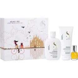 Alfaparf Milano Semi di Lino Diamond Holiday Kit Geschenkset für glänzendes und geschmeidiges Haar
