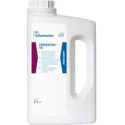 Dr. Schumacher PERFEKTAN TB Instrumentenreiniger, Zitronenduft, Aldehydfreies Konzentrat zur Instrumentendesinfektion und -reinigung, 2 Liter - Henkelflasche