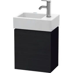 Duravit L-Cube Waschtischunterbau wandhängend Eiche Schwarz Matt 364x241x400 mm - LC6293L1616 LC6293L1616