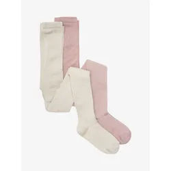 Minymo Stocking w.glitter (2-pack) ash rose (575) 56\\62