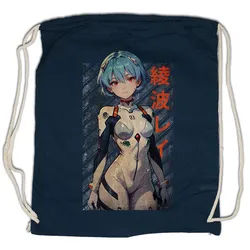 Urban Backwoods Turnbeutel Rei Ayanami Turnbeutel Genesis Nerv Asuka Neon Gendo Evangelion Anime (1-tlg), Shinji Ikari Misato Katsuragi blau