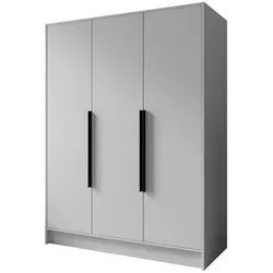 AN FURNITURE STORE Drehtürenschrank PORTA ohne Spiegel, 100/150/200x51x200 cm, 2/3/4 Türen, mit Griffen schwarz|weiß 150 cm