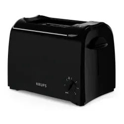 KRUPS ProAroma Toaster KH151, Toaster mit praktischer Hebe-Funktion für mehr Benutzerkomfort, Farbe: schwarz