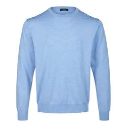 Le pull 100% laine vierge Peter Hahn bleu