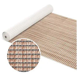 ANRO Schaum-Badematte Antirutschmatte Weichschaummatte Badezimmer Entspannung, Höhe 5 mm, strapazierfähig, Drainage Effekt, Rillen, wasserdurchlässig, rutschhemmend, pflegeleicht, Weich, Rutschfest, Rutschhemmend, Schnelltrockend, mit Drainagelöchern, Modern, Praktisch, PVC, Eckig, Geprägt braun Eckig | 65 cm x 240 cm x 5 mm