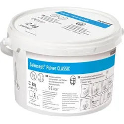 ECOLAB Desinfektionsmittel Sekusept CLASSIC, Pulver, Desinfektion für die manuelle Aufbereitung von medizinischen Instrumenten, 2 kg - Eimer