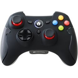 Canyon Gaming GP-W6 - Game Pad - 15 Tasten - kabellos - Schwarz - für PC, Sony PlayStation 3, Android