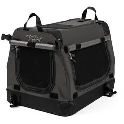 TrendPet Tiertransportbox TPX-Pro Hundebox, in verschiedenen Größen erhältlich grau TPX75-Pro | 58 cm x 61 cm