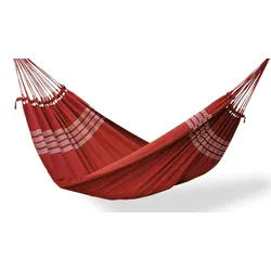 Bahia Hängematte Doppel Hängematte XL Bordeaux Bahia - FairTrade Tuchhängematte, fair gehandelt rot