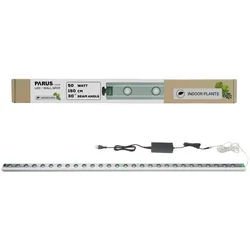 PARUS Pflanzenlampe Indoor plants, Leuchtmittel für Pflanzen, Grow White Spektrum, Parus by Venso Wall Spot 150cm, Abstrahlwinkel 30°, LED Wachstumslampe silberfarben