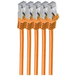 shiverpeaks BS75511-O-SET5 Netzwerkkabel Orange 1 m Cat7 S/FTP (S-STP)