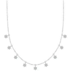 CHRIST Silberkette CHRIST Damen-Kette 925er Silber, recycelt Zirkonia silberfarben