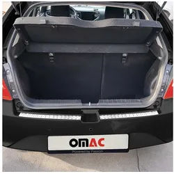 OMAC Ladekantenschutz für Suzuki Baleno 2018-2025 Edelstahl Silber, Zubehör für Suzuki Baleno 2018-2025, Langlebig,Einfache Reinigung,Einfache Installation,Rostbeständig silberfarben