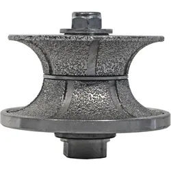 ELMAG Diamant-Profilfräser Profiler PXV r=15 / d=30, M14 - 'vacuum- brazed', Halbrund(grit 2) - 64166