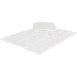Träumeland 2-tlg. TencelTM-Steppbettset 40x60 / 100x135 cm 3.5 TOG, weiss