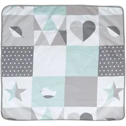 roba Kuscheldecke 'Happy Patch mint' 1 St gruen