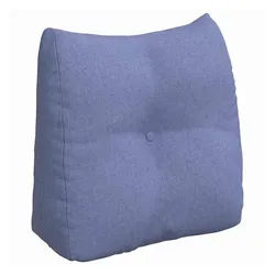 vidaXL Rückenkissen Rücken Kissen Jeans blau 45 x 24 x 50 cm Stoff, 1-tlg. blau