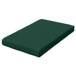 Schlafgut Boxspring-Spannleintuch , Dunkelgrün , Textil , 180-200x200-220 cm , Grüner Punkt, Textiles Vertrauen - Oeko-Tex®, Hohenstein, AZO-frei, Oeko-Tex® Made IN Green , Rundumgummi, bügelfrei, keine Sondergrößen, weich und anschmiegsam, perfekter Sitz , Heimtextilien, Bettwäsche & Leintücher, Leintücher, Spannleintücher Boxspringbett
