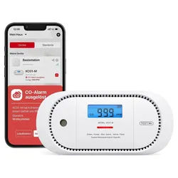 X-SENSE XC01-M CO-Melder (LCD-Display, App gesteuert, integrierter Figaro-CO-Sensor) weiß