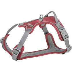 TRIXIE Premium Active Geschirr, 74 - 100 cm / 25 mm, sangria