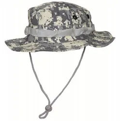 MFH Outdoorhut US GI Buschhut, Kinnband, GI Boonie, Rip Stop, AT-digital M bunt M