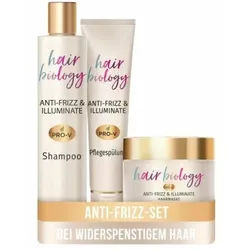 Hair Biology - Haarpflege Set 'Anti-Frizz & Illuminate' Haarkur 1 St Unisex