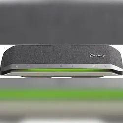 POLY 216875-01 Konferenzlautsprecher USB, Bluetooth® Schwarz (matt), Silber-Schwarz