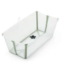 Stokke Babybadewanne Flexi Bath Badewanne für Babys, Kleinkinder & Kinder grün