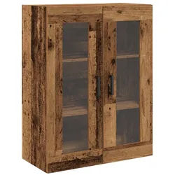 vidaXL Hängeschrank 69,5 x 34 x 90 cm Hängeschrank Wandmontierter Schrank mit Glastüren - braun