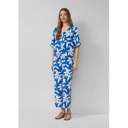 s.Oliver 7/8-Hose Hose Strukturierte Culotte mit Elastikbund blau 38