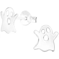 Order & Smile Schmuck Paar Ohrstecker Gespenst Ohrstecker: Kinder Ohrringe Silber 925 silberfarben