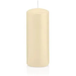 Wiedemann Kerzen Stumpenkerzen mit ASF Abbrandschutz Bisquit 120 x Ø 48 mm, 24 Stück