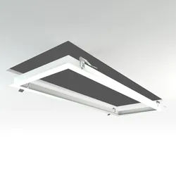 LED Panel Einbaurahmen 30x80cm weiß Deckeneinbau Montagerahmen für Rigipskartond...