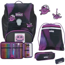 Scout Alpha Set Movie Star Schulranzen-Set 5-teilig Pink Pixel
