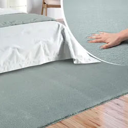 Teppich MERINOS "Loft 37, Kunstfellteppich", blau, B:140cm H:16mm L:200cm, Polyester, Teppiche, Teppich, weich und kuschelig, Fell Haptik, Anti-Rutsch-Unterseite