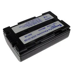 Akku wie Panasonic CGR-D120 / 815, für PANASONIC NV MX3000, anthrazit