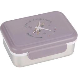 LÄSSIG Lunchbox »Adventure, Dragonfly«, (1 tlg.) Lässig violett/edelstahlfarben