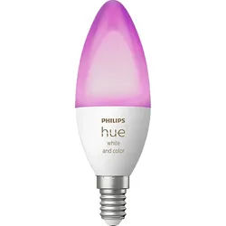 PHILIPS Hue White & Col. Amb. Einzelpack E14 470 LED Lampe Mehrfarbig