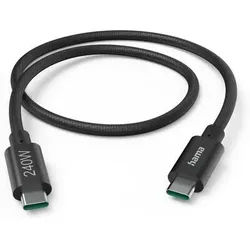 Hama Ladekabel USB-C - USB-C, 240W, Full-Featured, USB 3.2 Gen1, 5Gbit/s, 1,5m